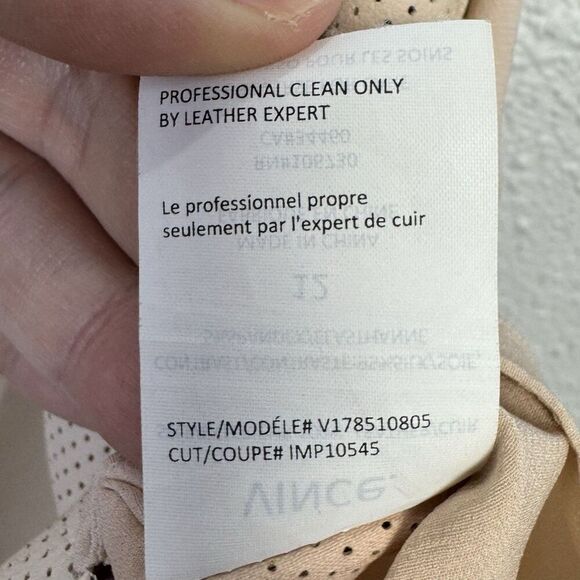 Vince Womens Leather Silk Sleeveless Tunic Tank Top Size 12 Pink Quiet Luxury - Picture 8 of 8